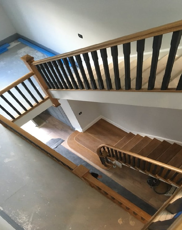 beautiful bespoke wooden stairs david matthews carpentry and joinery basingstoke